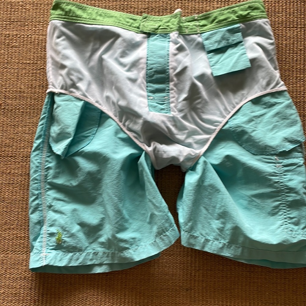 Polo Ralph Lauren board shorts. XXL. Lt turquiose. Pockets! Liner. - Picture 12 of 13